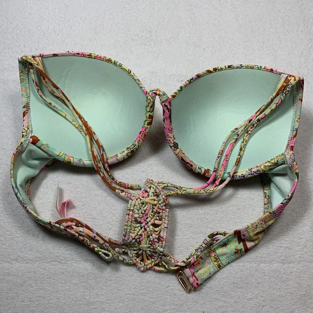 Victoria’s Secret Racer Back Padded Bikini Top - 32 C
